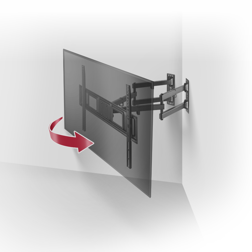 Bracket TV Sudut Corner Full Motion 32-70" Bervin - Gambar 3